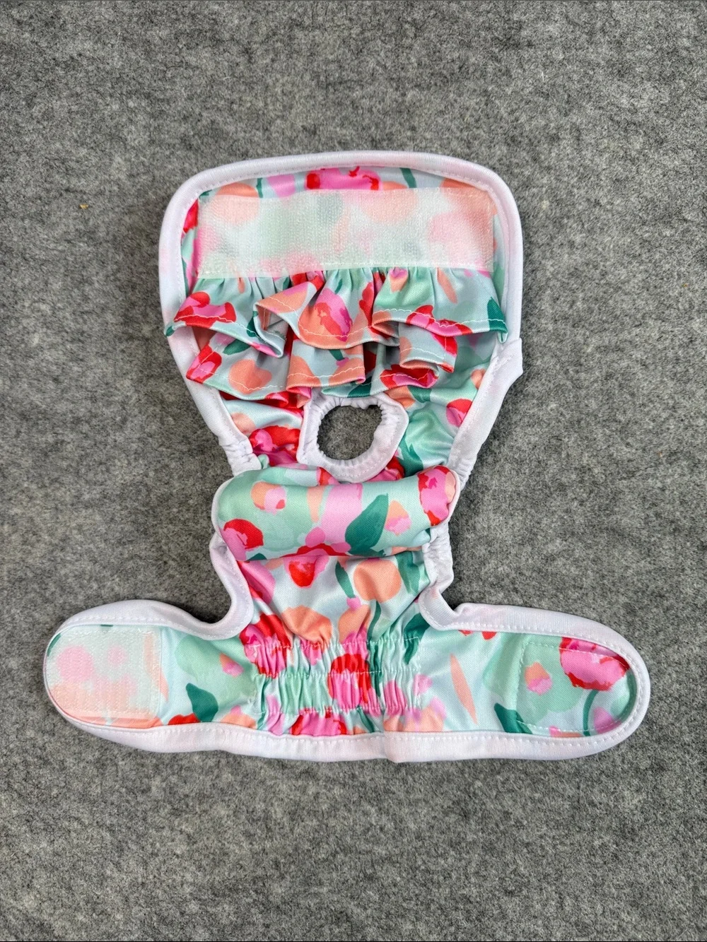2 Reusable Female Dog Diapers XS Floral Ruffle Washable Small Dog